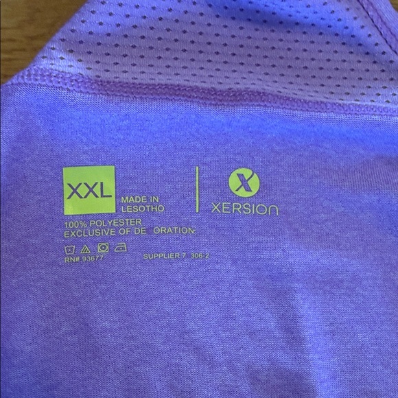 Xersion Lavender Racerback Tank Top - Picture 3 of 4